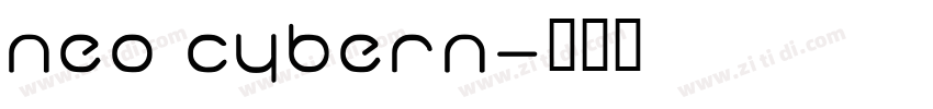 NEO CYBERN字体转换